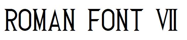 Roman Font 7字体