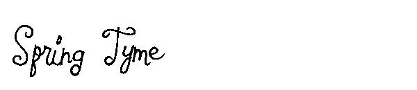 Spring Tyme字体