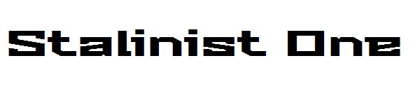 Stalinist One字体