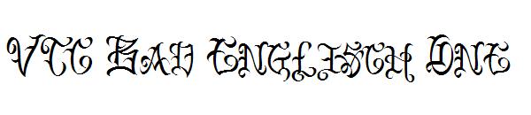 VTC Bad Englisch One字体