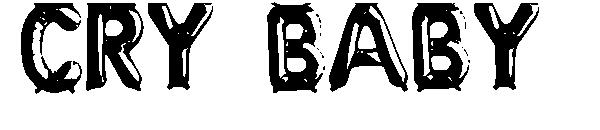 Cry Baby字体