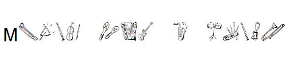 Music for a while字体