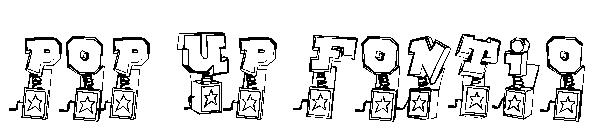 Pop Up Fontio字体