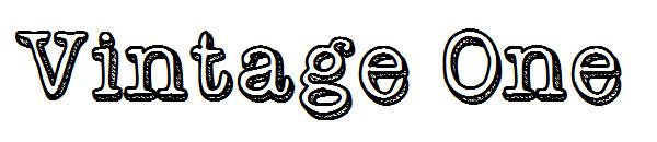 Vintage One字体