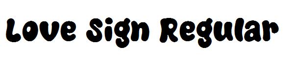Love Sign Regular字体