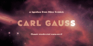 Carl gauss字体