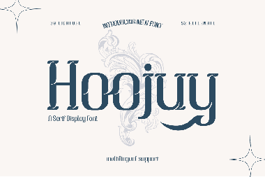 Hoojuy trial字体
