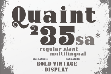 Quaint 235字体