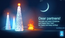 庆祝圣诞开关灯flash动画