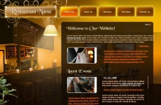 典雅餐厅网站flash动画模板