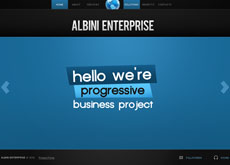 企业网站flash蓝色模板
