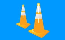 路障标志flash矢量动画