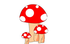 鼠绘红色蘑菇flash源文件