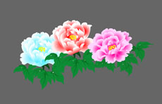 3朵美丽花朵flash动画