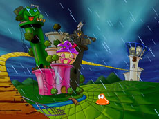 雷雨卡通场景flash动画