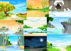 33款自然景观flash动画