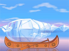 冰川与木船flash矢量动画