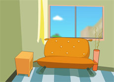 房间内的沙发flash动画