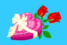 爱心礼盒红玫瑰flash动画