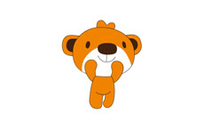 橙色招手的小熊flash动画