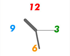 纯数字指针时钟flash动画