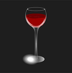 装满红酒的酒杯flash动画
