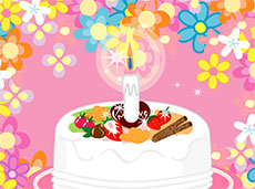 生日蜡烛蛋糕flash动画