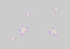 一朵朵鲜花飘落flash动画