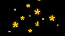 黄色小花朵飘落flash动画