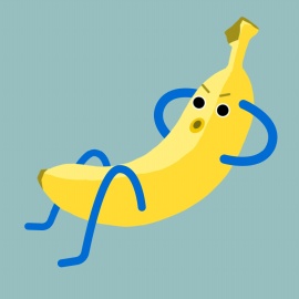 健身达人香蕉仰卧起坐flash动画
