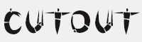 CutOut字体