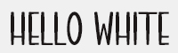 HELLO WHITE字体