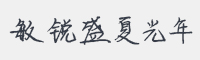 敏锐盛夏光年字体