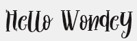Hello Wondey字体
