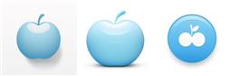 蓝色苹果图标下载