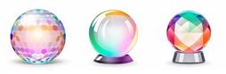 多色彩水晶球图标下载