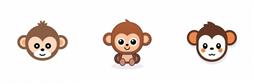 可爱猴子头像图标