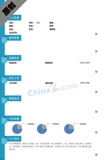 单页个性求职简历模板