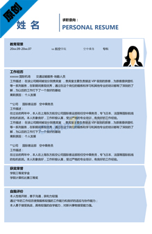 通用个人简历免费下载