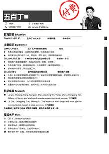 SEO推广通用简历模板