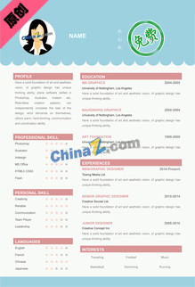 实习程序员英文简历模板