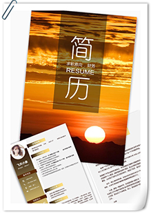 清晨日出财务会计简历模板