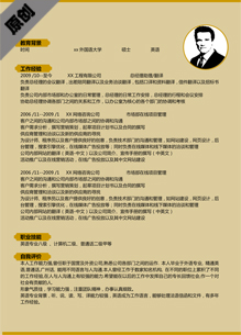 客服岗位个人简历模板