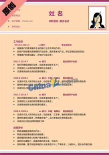 个人简历范文电子版