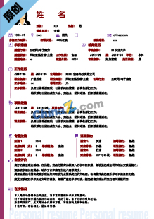 推广员大方求职简历word模板