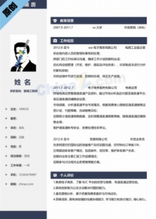 电商运营主管个人简历模板Word