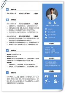 实用四年职业经验简历模板