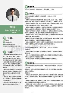 3年经验物流个人简历模板