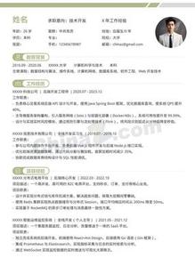 程序员技术开发个人简历模板