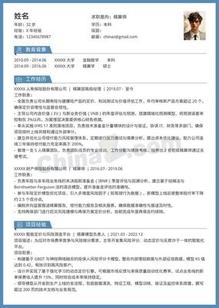 高端精算师个人简历模板